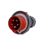 Power CEE stekker 5-polig 32A IP67 rood