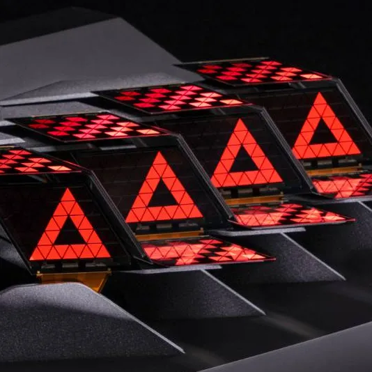 OLED Addressable Red Segmented Taillights