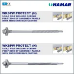 HAMAR® WKSPW Self-drilling screws for fixing sandwich panels onto various substrates