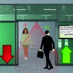AUTOMATIC DOOR WITH VISITOR COUNTING