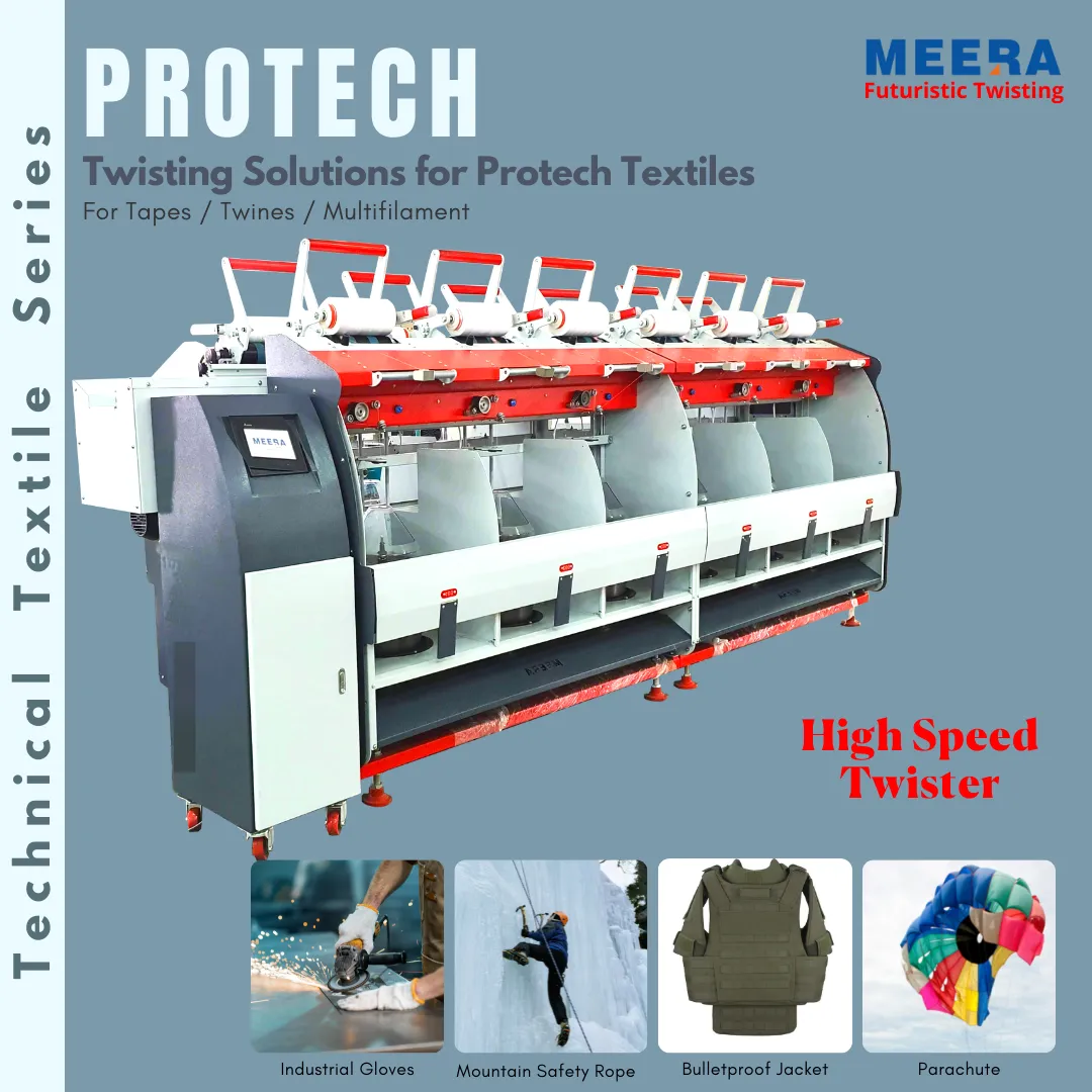 Twisting Machine Solutions for Protech Textiles