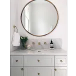 Cotswold Bun Knob in burnished brass finish