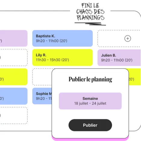 Plannings et prépa paie