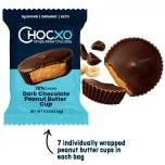 Chocxo Dark Chocolate Peanut Butter Cups - 70% Cacao