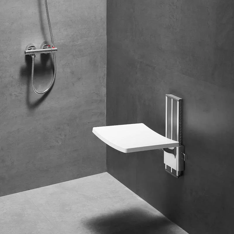 XSA-B360 Stylish height adjustable folding shower seat wall mounted for comfortable shower