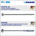 HAMAR® WKSPW Self-drilling screws for fixing sandwich panels onto various substrates