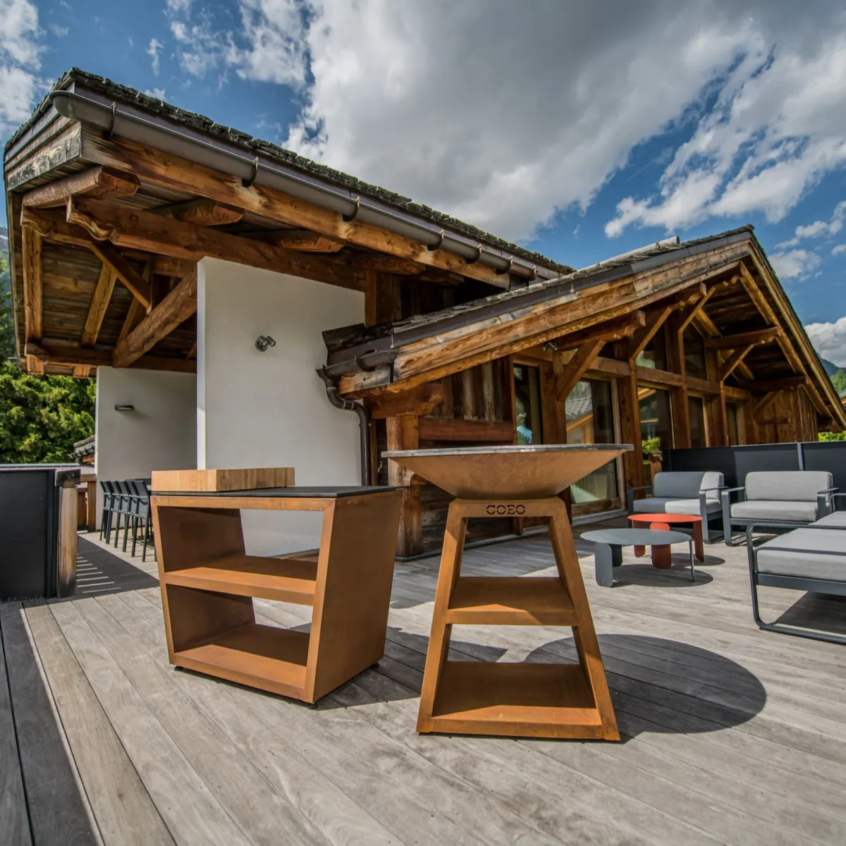 BRASERO CORTEN TRIO