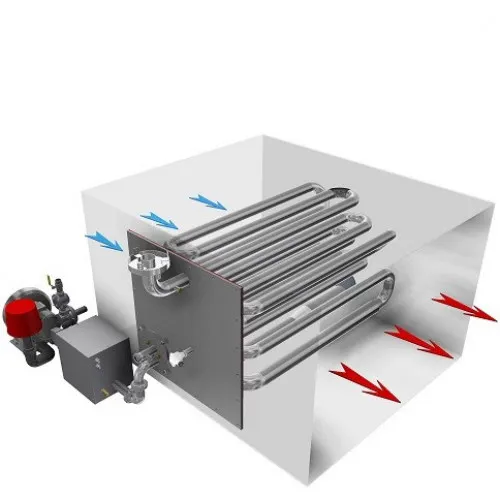 Brûleur air chaud avec échangeur