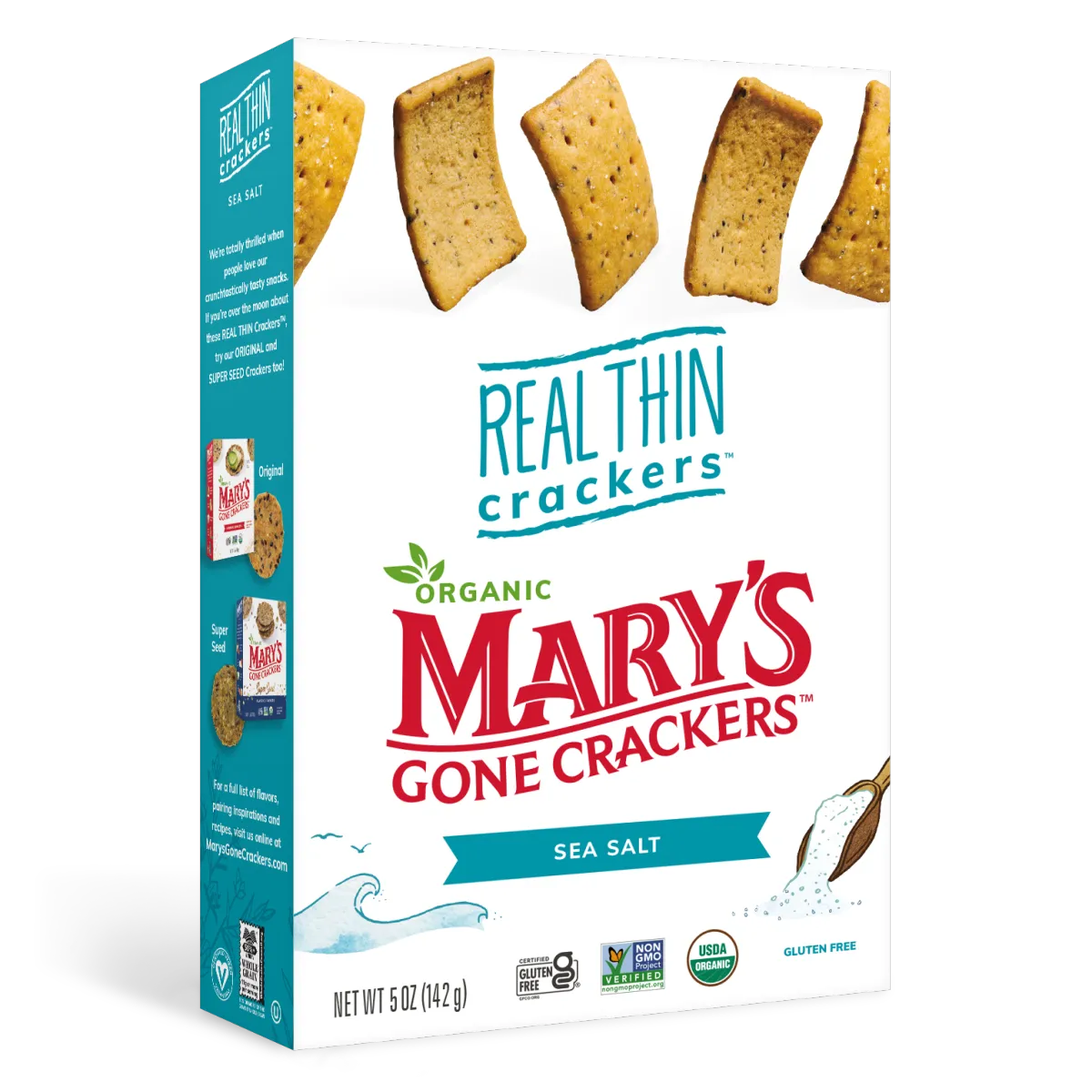 Mary's Gone Crackers Real Thin Sea Salt