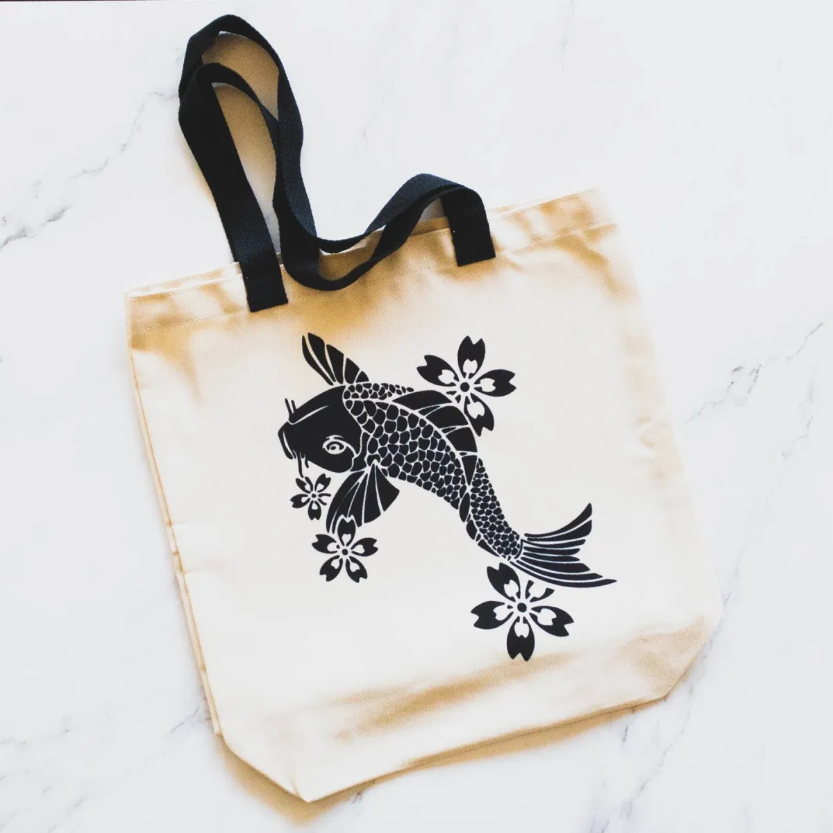 Koi Fish Tote Bag - Medium