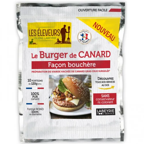 Le Burger de Canard - Les Eleveurs filière Labeyrie