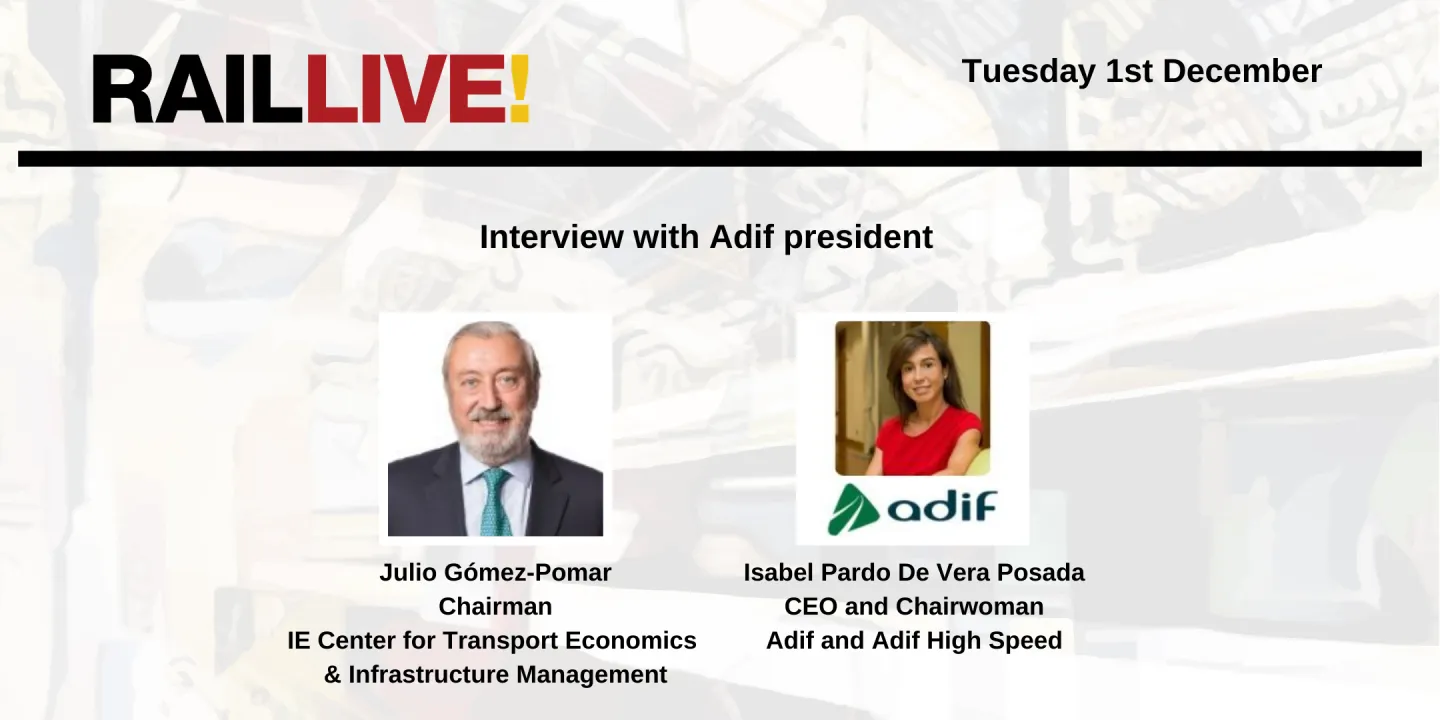 Keynote Adif Interview: Seizing the opportunities for rail in Spain and abroad