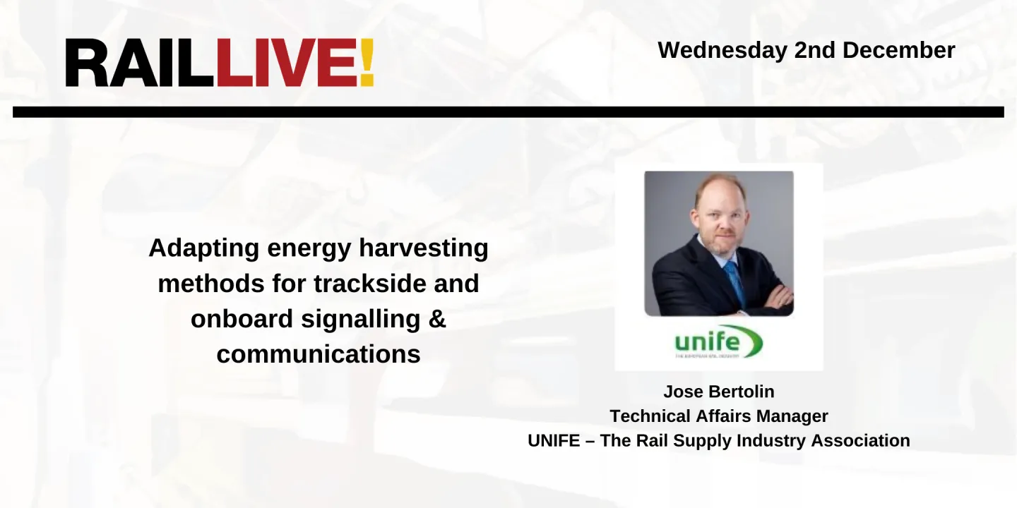 Adapting energy harvesting methods for trackside and onboard signalling & communications
