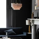 Silver Chain Shallow Chandelier