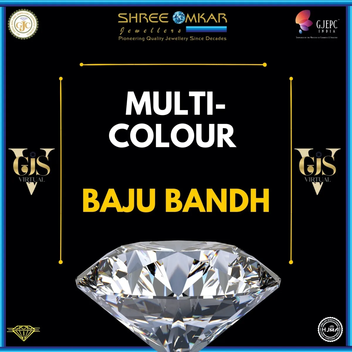 Multicolour CZ Baju Bandh