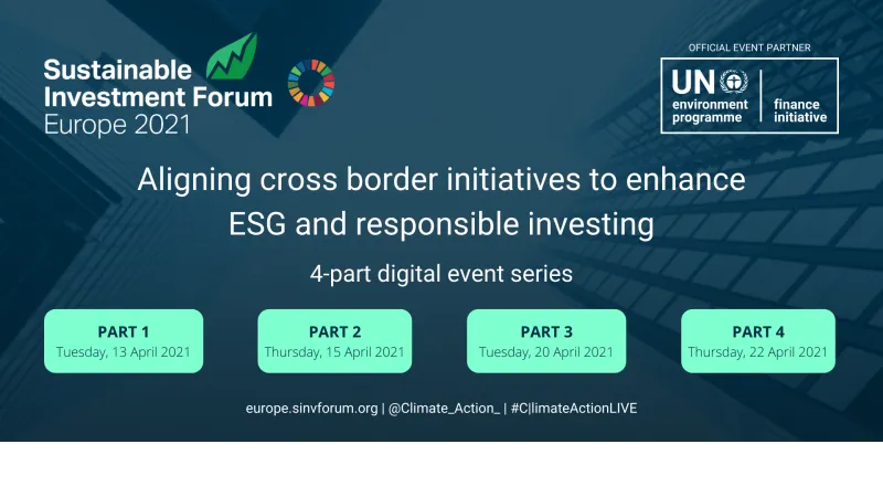 Virtual Panel : The future of sustainable finance and responsible investing in Europe post pandemic