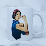 11 oz Strong Asian Woman Mug - Short Hair