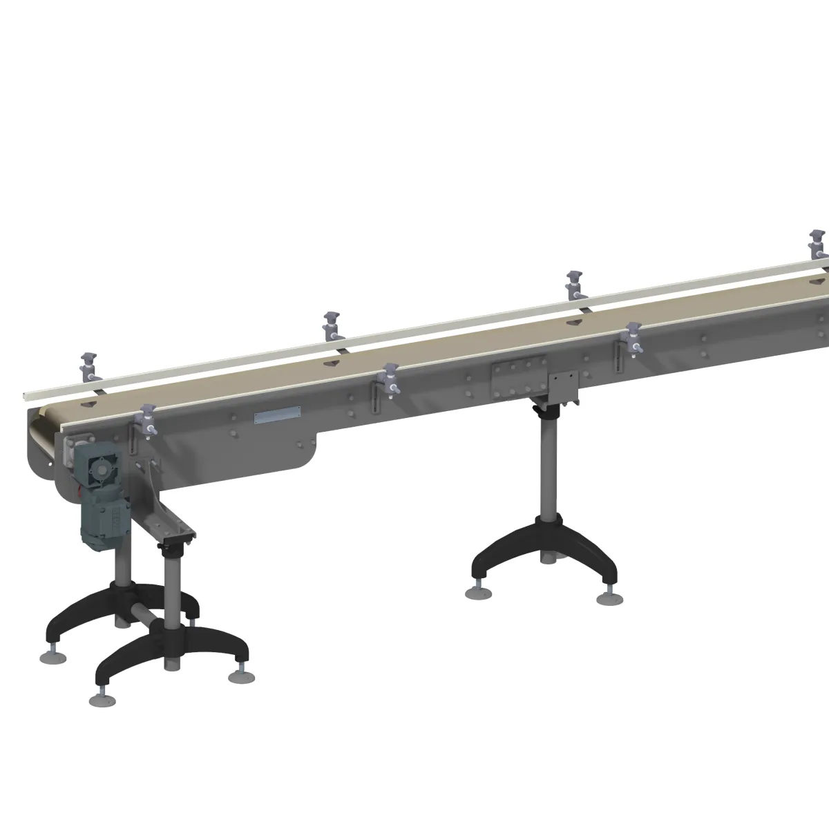 Straight slat band chain conveyor