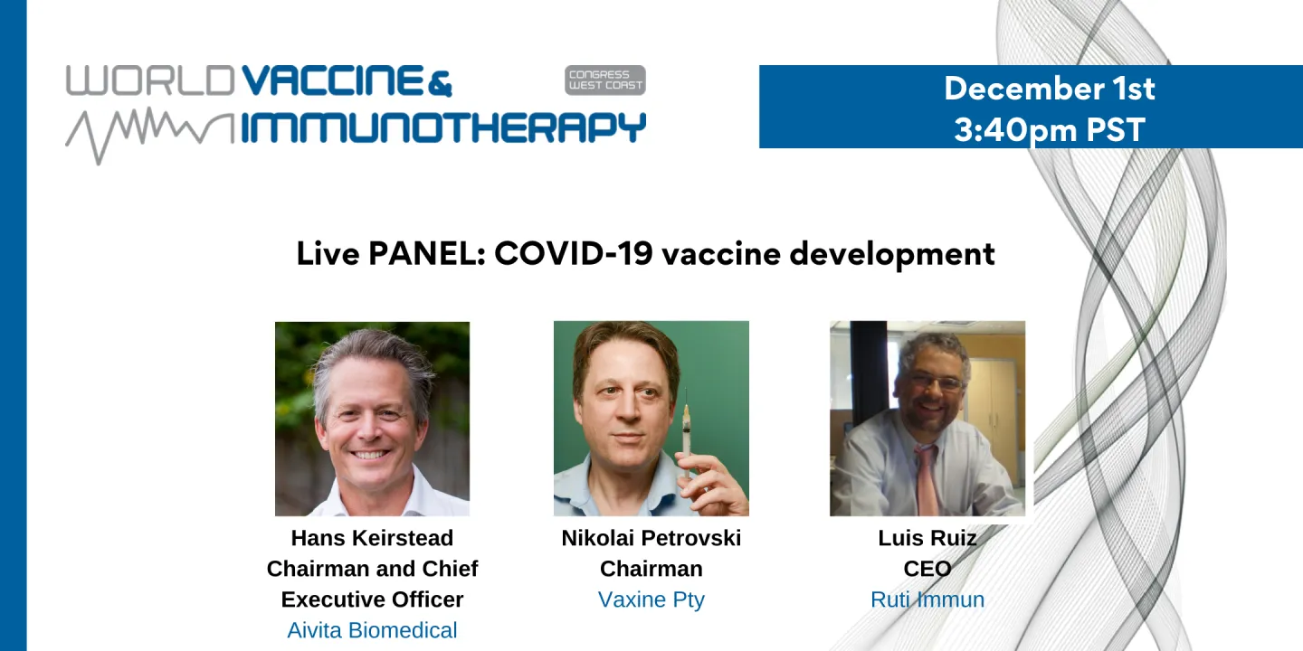 Live PANEL: COVID-19 vaccine development