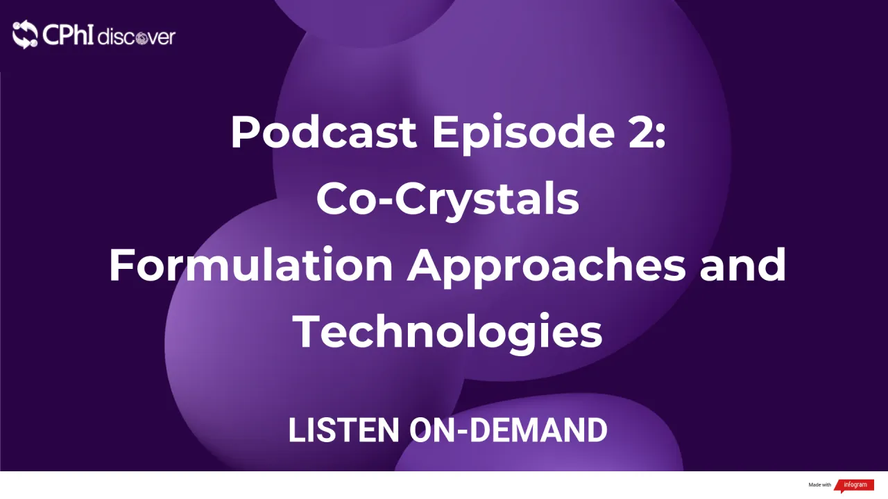 Podcast Episode 2: Co-Crystals - Formulation Approaches and Technologies