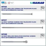 HAMAR® IDP Fasteners for flexible roof waterproofing membrane fixing