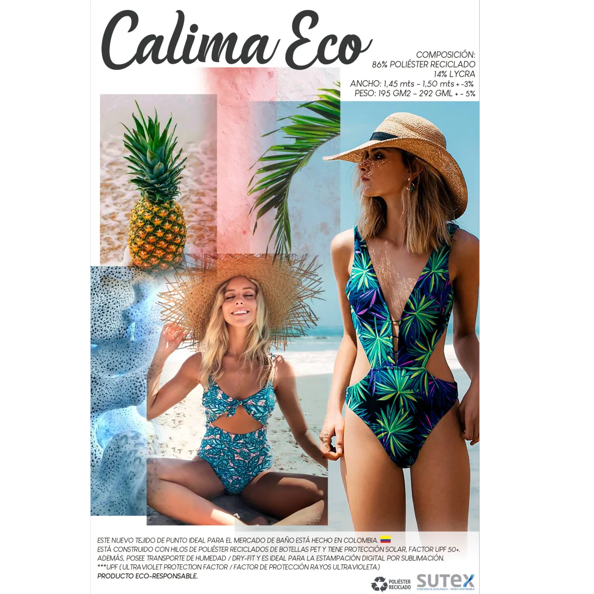 Telas para vestidos de baño/Telas Ecológicas - CALIMA ECO