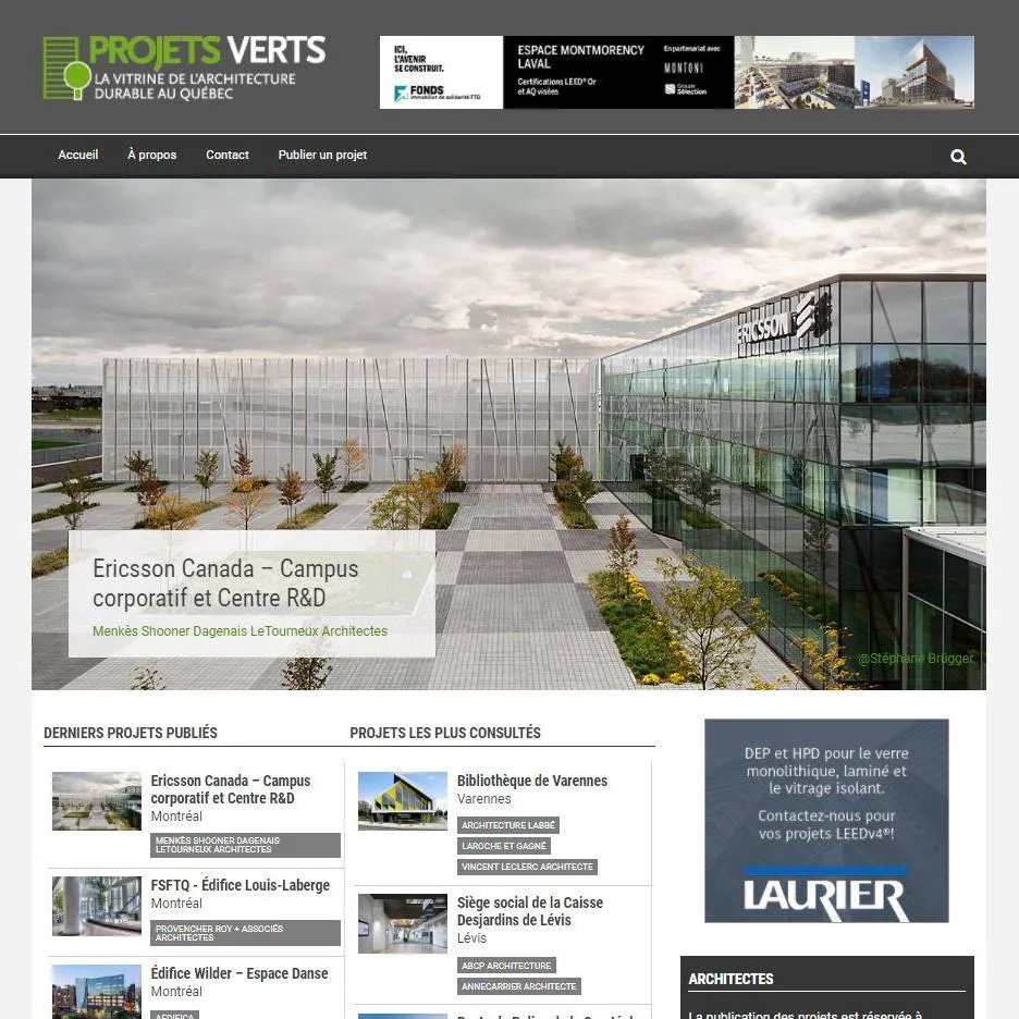 Site web Projets Verts