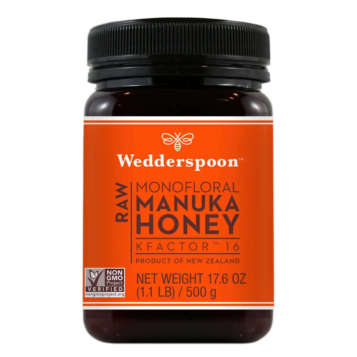 Wedderspoon KFactor 16 Monofloral Manuka Honey