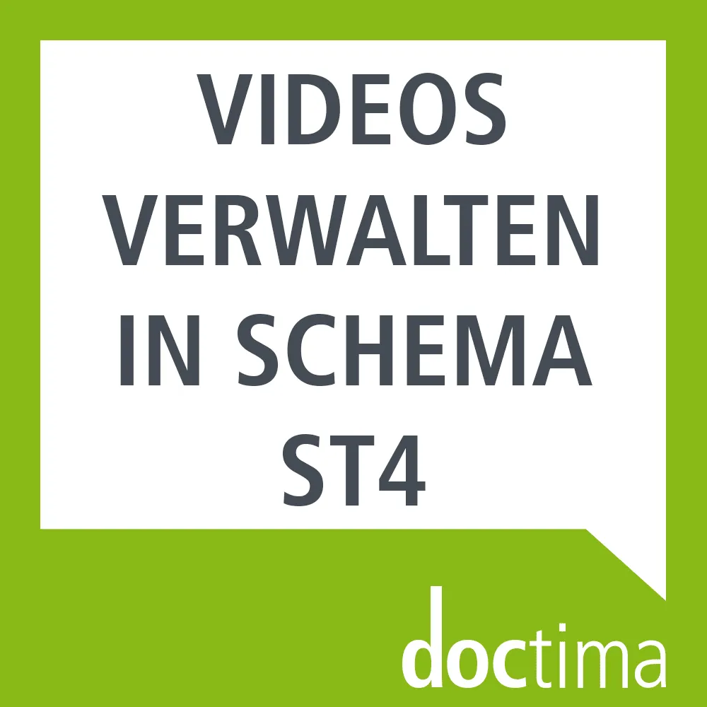 Managing videos with SCHEMA ST4
