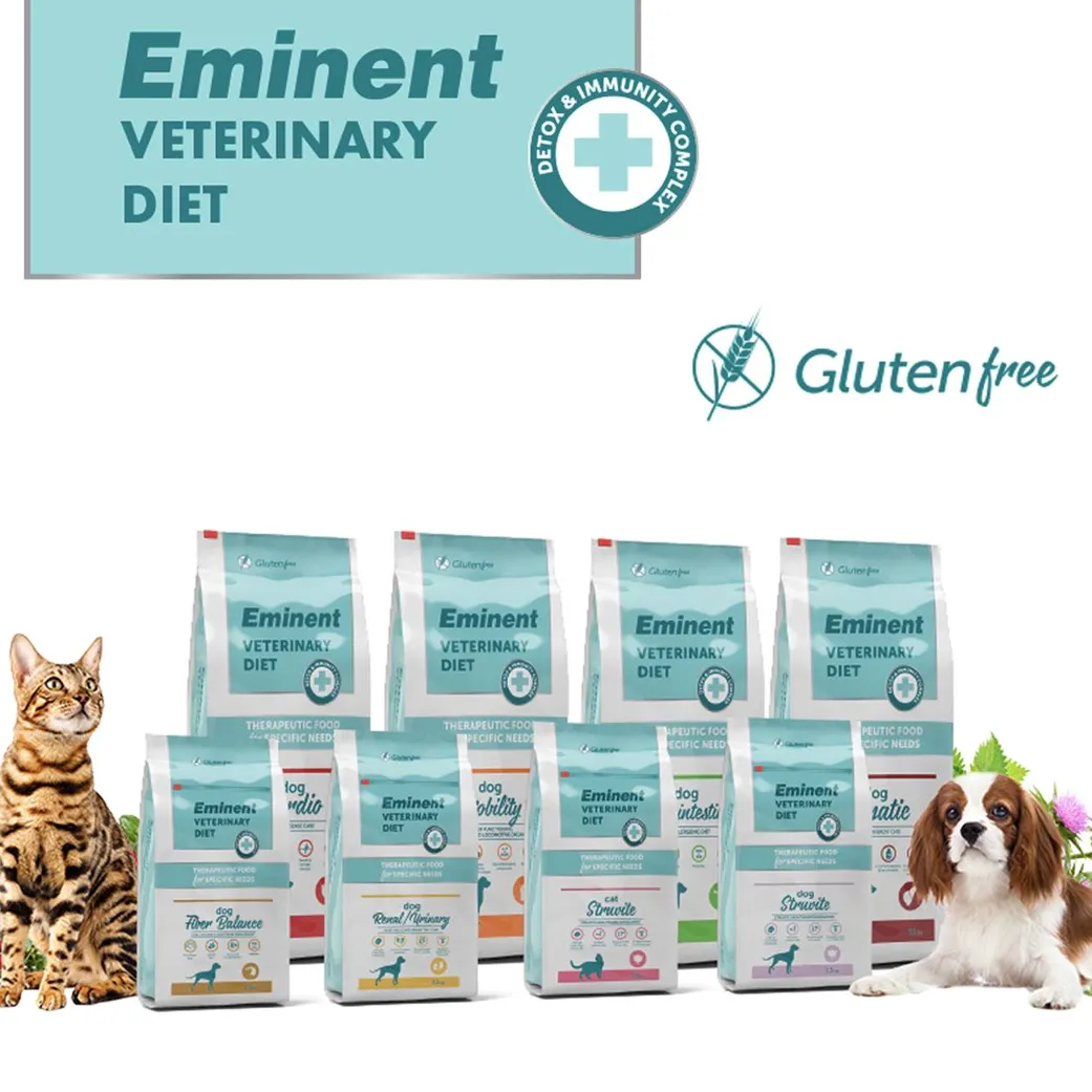 Dietetic food for dogs and cats
