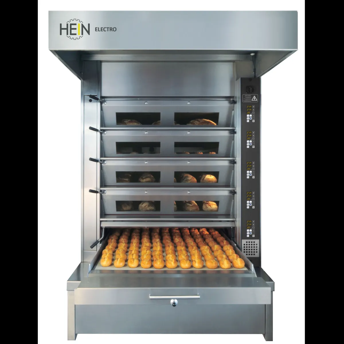 The 100% electric, flexible deck oven HEIN "ELECTRO"