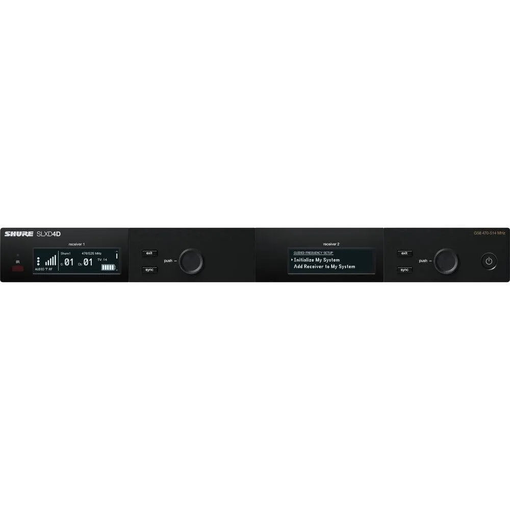 Shure SLXD4D Dual-Channel Digital Wireless Receiver - B&H Item# SHSLXD4*