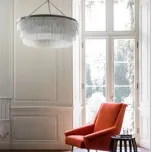 Silver Chain Shallow Chandelier