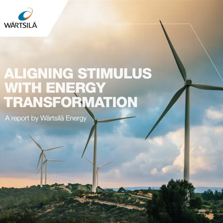 Wärtsilä report shows potential for G20 energy stimulus to accelerate energy transition towards renewable energy systems and economic recovery