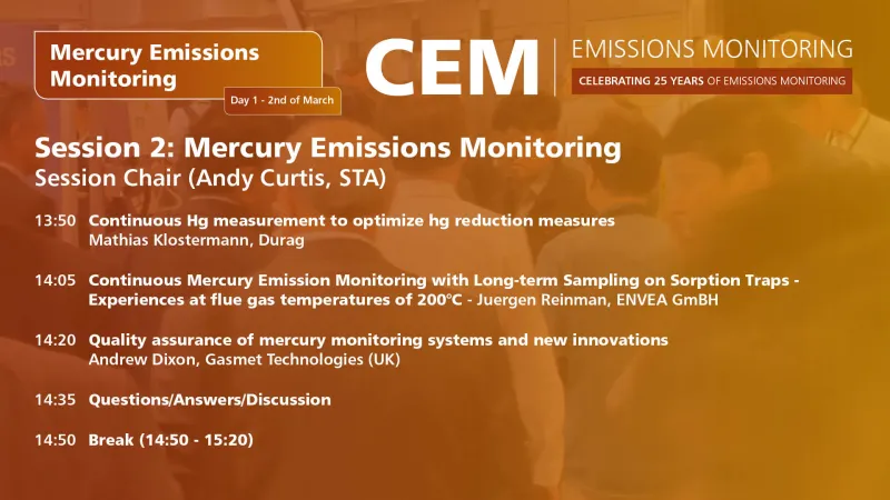 Mercury Emissions Monitoring - Session One