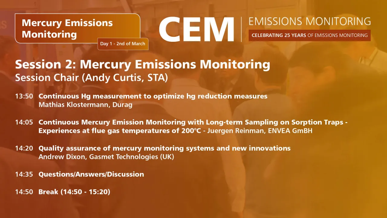 Mercury Emissions Monitoring - Session One