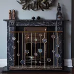 Misty Morning Fire Screen