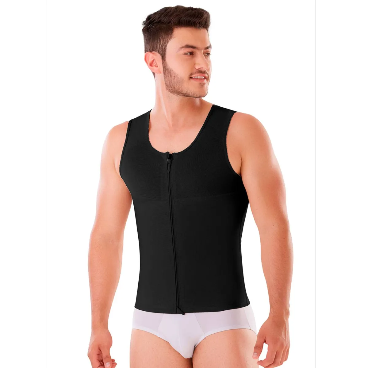 Fajas Colombianas Chaleco Hombre Corrector de Postura REF 063