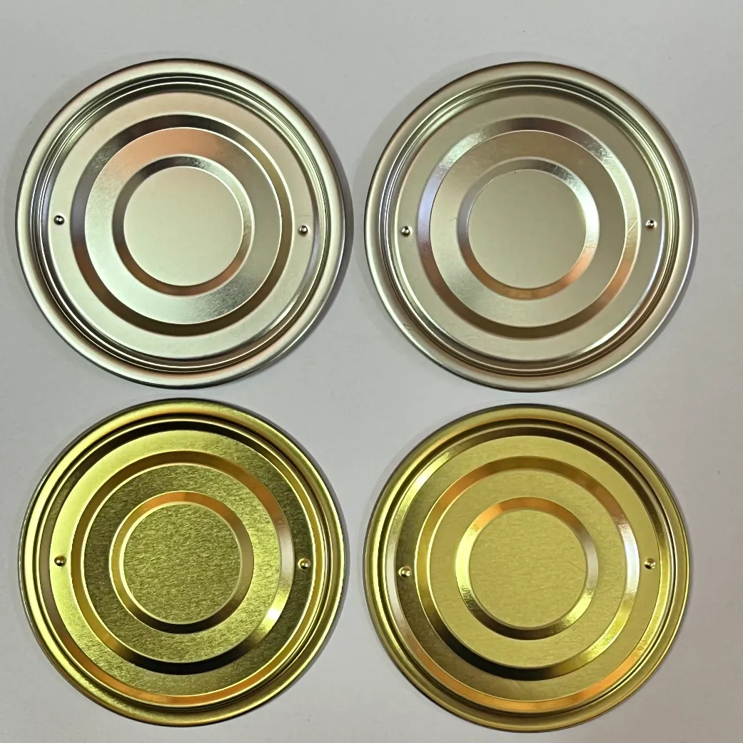 2 Punch Sanitary Can Bottoms/Lids