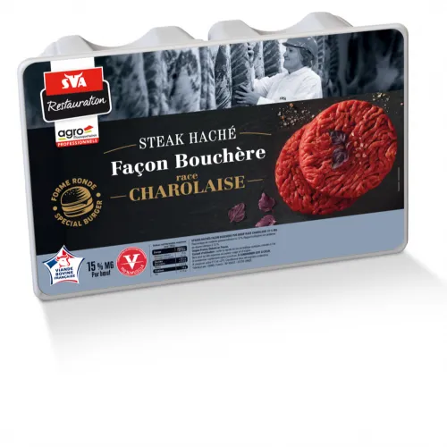 Minced steak, butcher style, charolais breed _ New HORECA Player: SVA Restauration