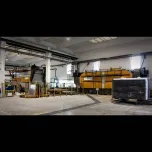 BRUNO LUCCHETTI SPA Epoxy resin line with cyclic technology oven (60+100) and antropomorphic Galileo Robot for resin spilling and distribution
