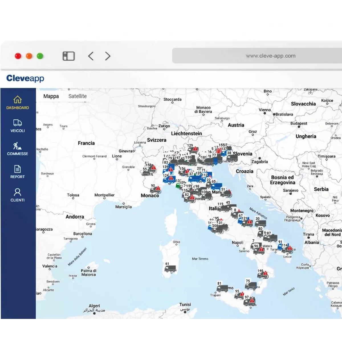 Cleve-app / IoT application dedicated to the world of sewer trucks