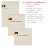 Unprimed Basswood Oversized Painting Panels: Sizes 12"x48" up to 48"x72"