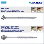 HAMAR® WKSPW Self-drilling screws for fixing sandwich panels onto various substrates