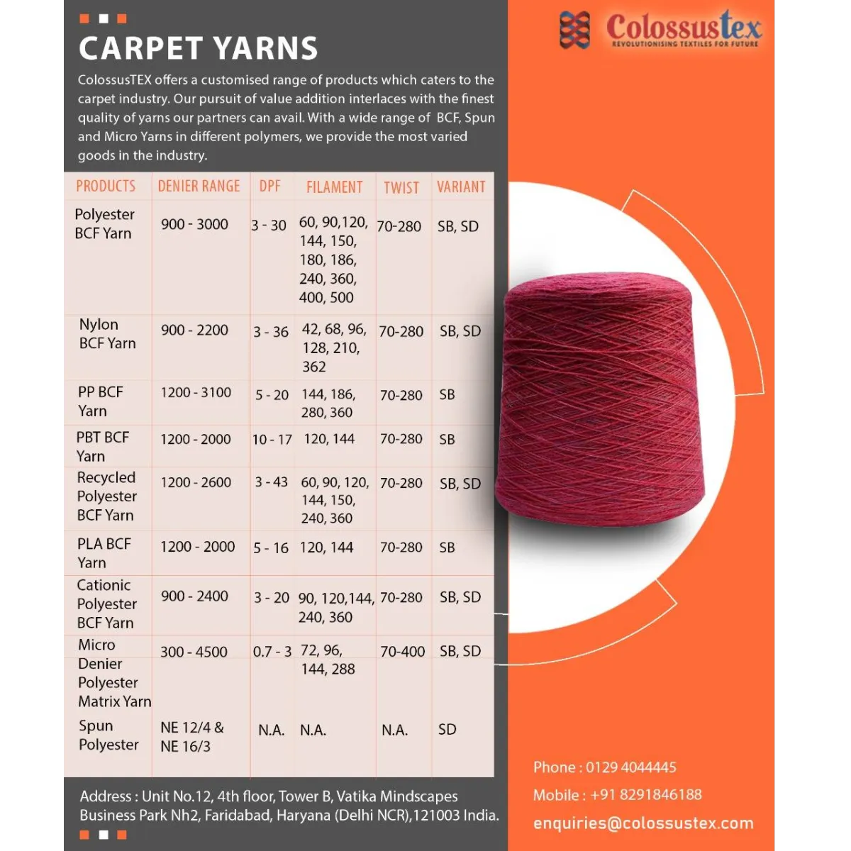 CARPET YARNS
