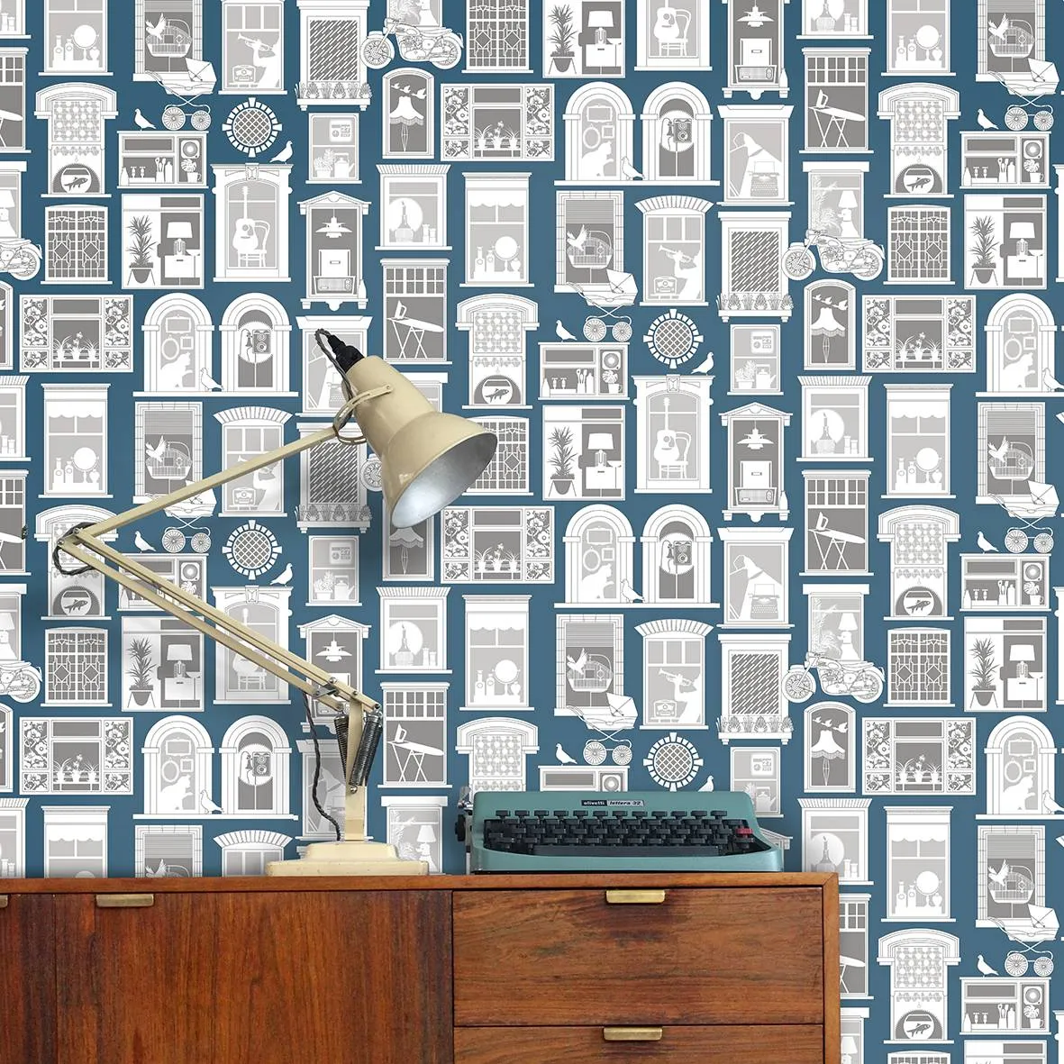 One Day Wallpaper - Washed Denim