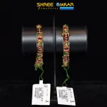 Ruby + Emerald Bangles