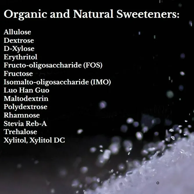 Natural & Organic Sweeteners