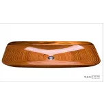 Szkilnik Design Luxury wooden washbasin model Alga Double
