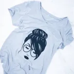 Beautiful Asian Woman Short Sleeve